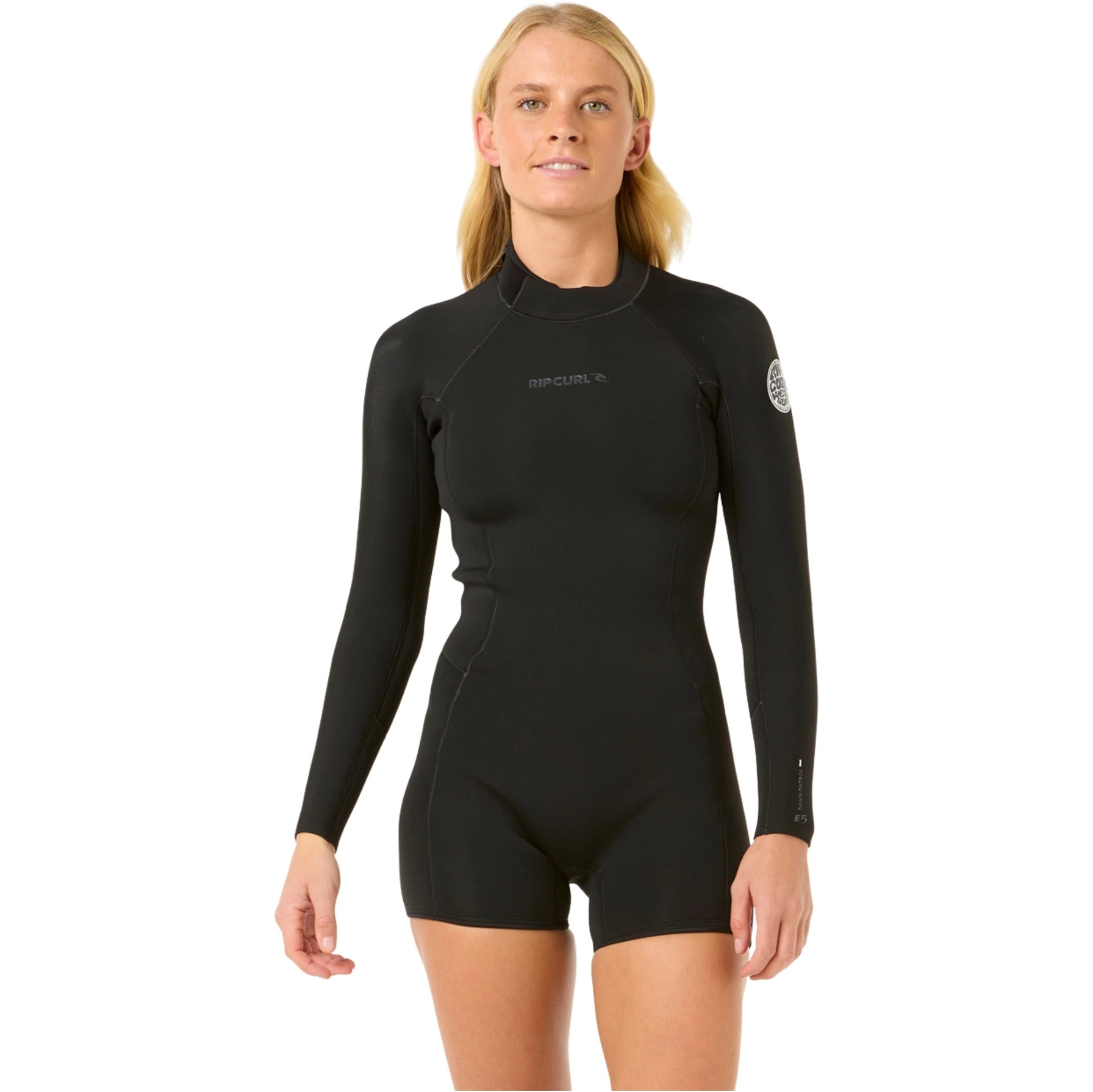 2026 Rip Curl Womens Dawn Patrol 2mm Back Zip Long Sleeve Springsuit Wetsuit 142WSP - Black
